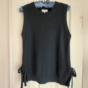 LOFT Navy Knit Sleeveless Sweater